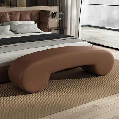 Banc rembourré en cuir Tierone Match