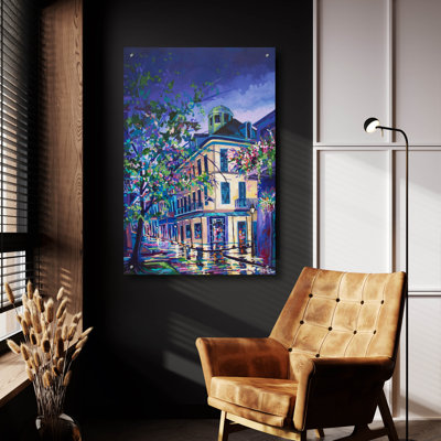  «Napoleon House Restaurant - New Orleans» par ADEL, art mural en verre acrylique, 24 po x 36 po
