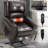 Power Lift Recliner Chair Heat Massage Dual Motor Infinite Position Up to 350 LBS, Genuine Leather, Heavy Duty Motion Mechanism with USB Ports, Brown-1394383043