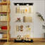Vitrine en verre trempé avec lumières à changement de couleur, serrures de porte et pieds réglables pour une utilisation polyvalente dans n'importe quelle pièce-2052986352