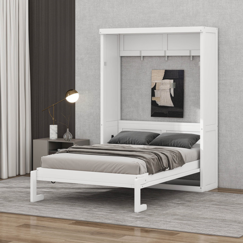 Lit escamotable simple, Blanc