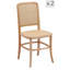 Caterino Set of 2 chairs Wood and Rattan Chairs