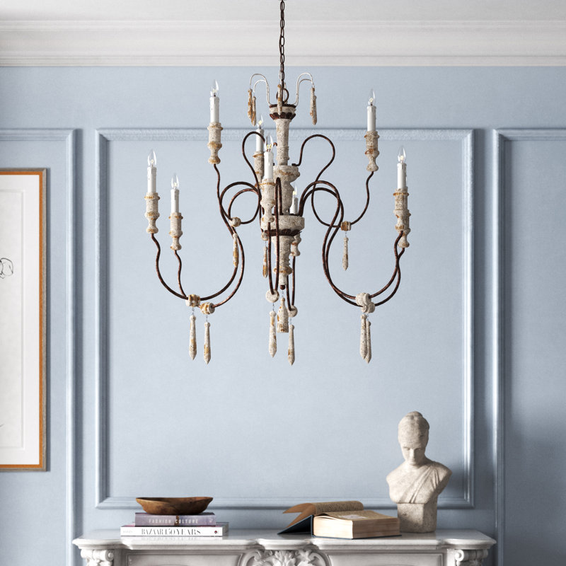 Freddi 9-Light 39"W Large Style Traditional Chandelier