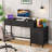51''w Reversible Computer Desk With 5 Drawers