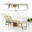 Chaise longue pliante d'extérieur pour la cour, au bord de la piscine