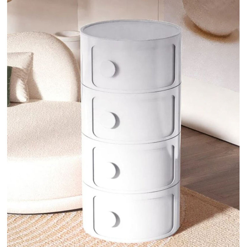 Rangement en plastique Castle, Blanc
