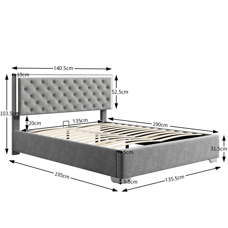 Baulch Upholstered Ottoman Storage Bed