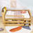 Twin Wooden Four Drawers Bed with LED Lights-650366390