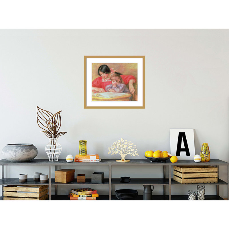 «Leontine and Coco» par Pierre-Auguste Renoir, impression giclée encadrée, H 23,5 po x l 26,97 po