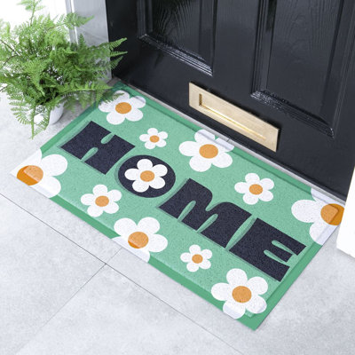 Non-Slip Floral Doormat