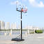 Panier de basketball portatif en métal 8-10 pi.