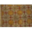 1900s Multicolor Star Folk Art American Hooked Rug 4'6"x4'8" Jute Loop Carpet