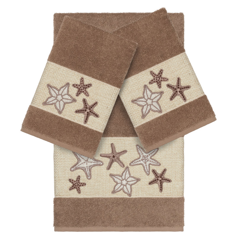 Ensemble de serviettes 3 pièces Lydia, Latte, 4 Piece Towel Set (2 Bath Towel, 2 Hand Towels)