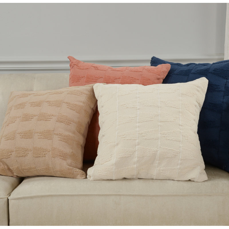 Coussin 100% coton, Polyester, Terracotta