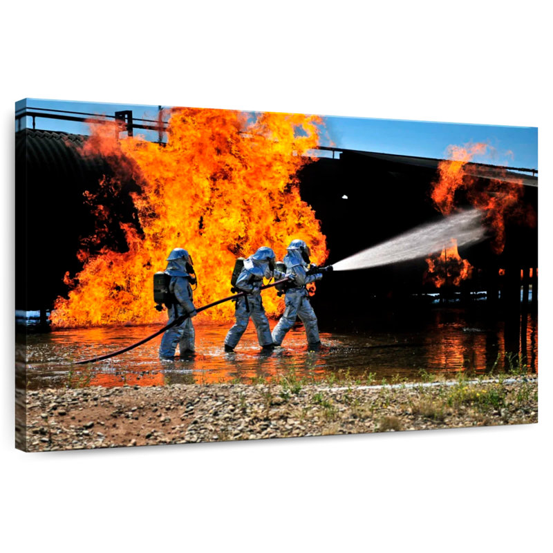 Simulated Fire Emergency, 8" H x 12" W