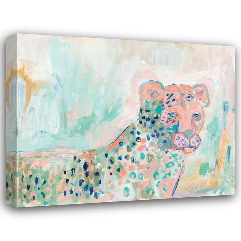 «Red Barrel Studio® Roberts, Kait Gallery», art guidé sur toile, guépard, H 15 po x l 18 po
