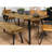 Governess Natural Mango And Black Rectangular Dining Table