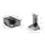 48" 400 CFM Ducted Wall Mount Range Hood in Brushed 430 Stainless Steel