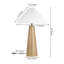 Lampe de table en résine Poppy