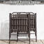 2 chaises pliantes et une table en verre, 350 lb de soutien, protection, installation rapide pour balcon, capacité de petit jardin, confort respirant, utilisation à l'extérieur du patio