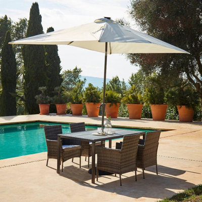 Renfoe 4 - Person Garden Lounge Set with Cushions