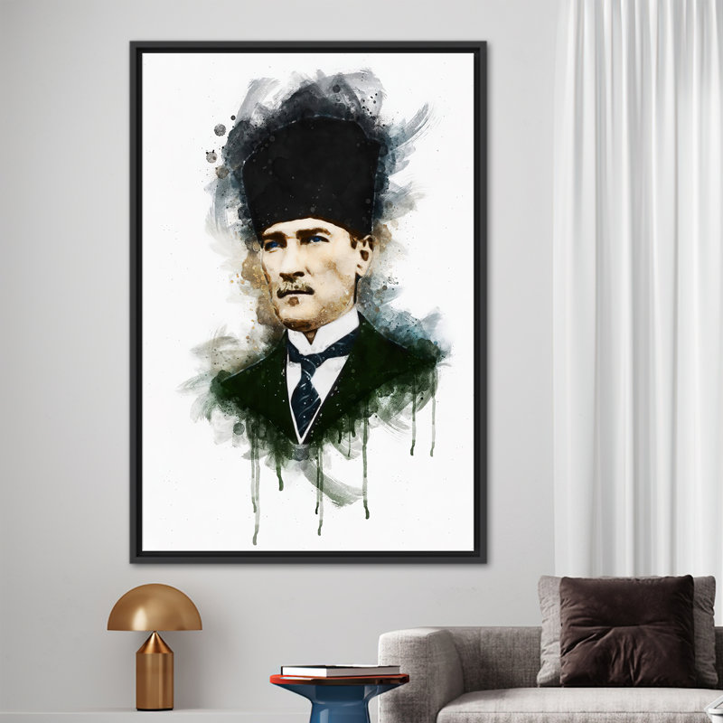 Motivation, impression sur toile, aquarelle, Noir, Reproduction encadrée sans passe-partout, H 94 po x l 41 po