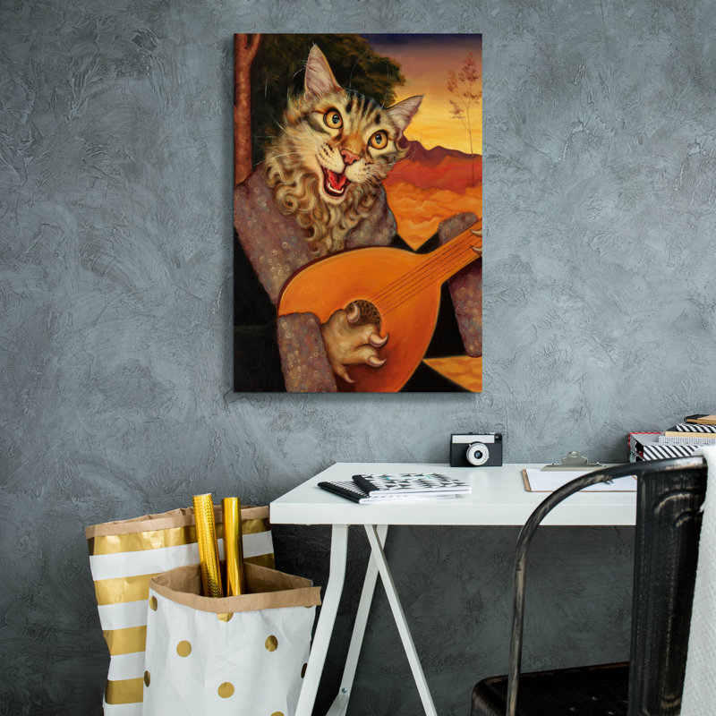 Toile épique Graffiti «Minnesinger» par Jane R. Talton, 18 po x 26 po