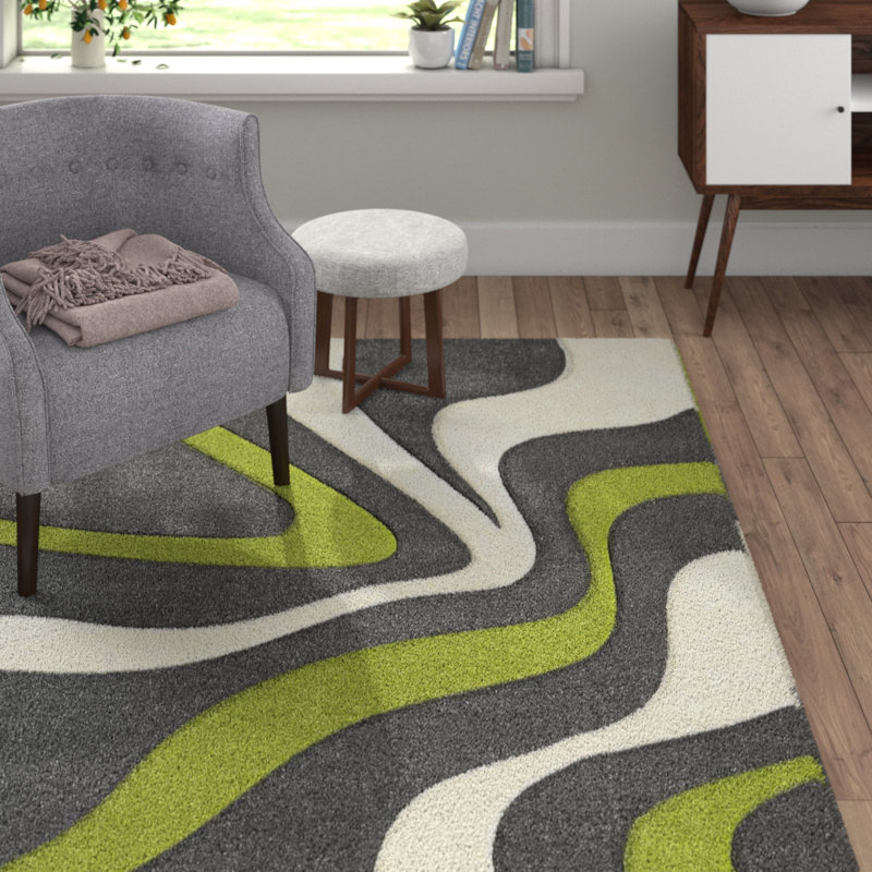 Alesha Abstract Area Rug, Rectangle 120 x 170cm