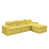 Tissu jaune est en rupture de stock