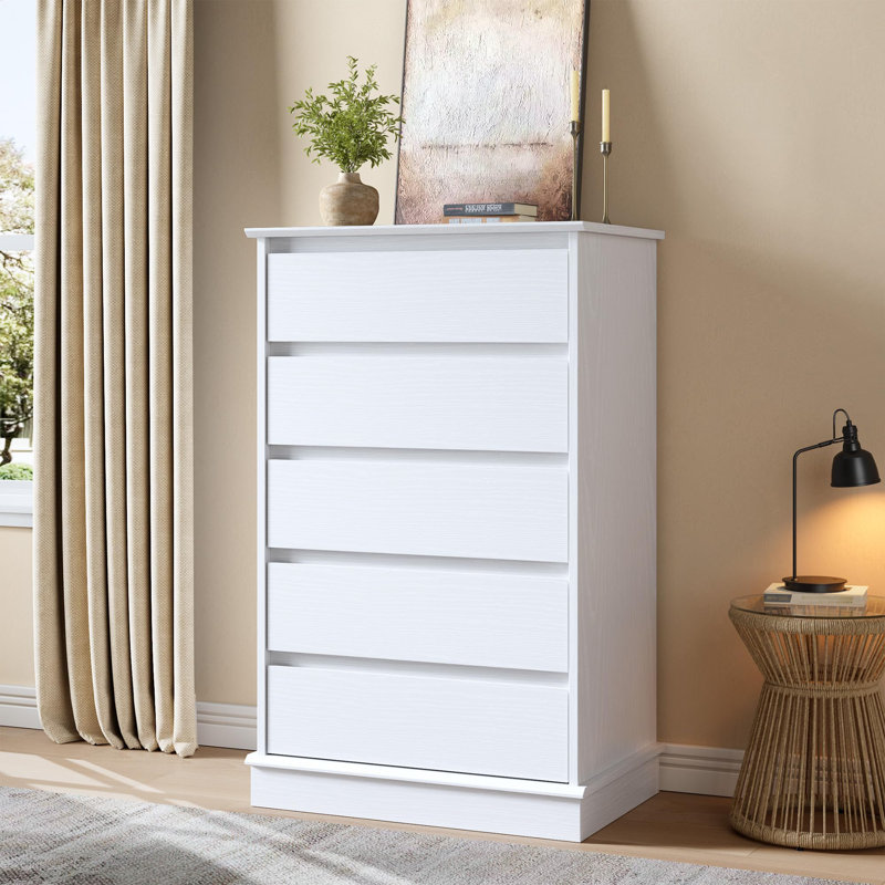 Dressers for Bedroom, Chest of Drawers with Deep Drawers, Large Double Dresser for Closet with Wide Top, White