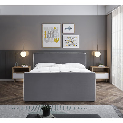 Haneesh Upholstered Unfinished Panel Bed