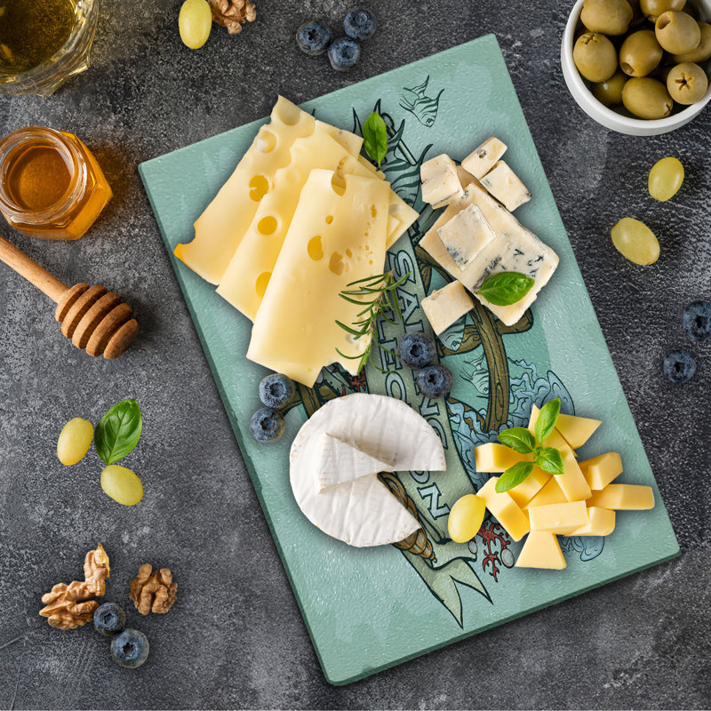Planche à découper en verre trempé Ambesonne