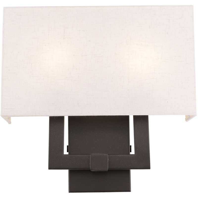 Alireza Flush Mounted Sconce, 12.63" H x 17" W x 35" D, English Bronze