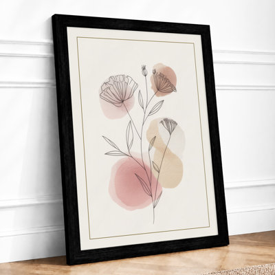 Blooming Stems Botanical - Framed Print