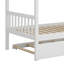 Lit superposé simple au dessus d'un lit simple - Lit gigogne, échelle, garde-corps de sécurité et convertible en lits simples-280287453