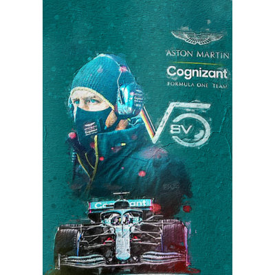 Sebastian Vettel 1 Formula One Racing Drivers Collection - Art Prints
