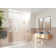 Stellar 90.75 in. x 78 in. Fully Frameless 3 Panel Inline Hinge Shower Door