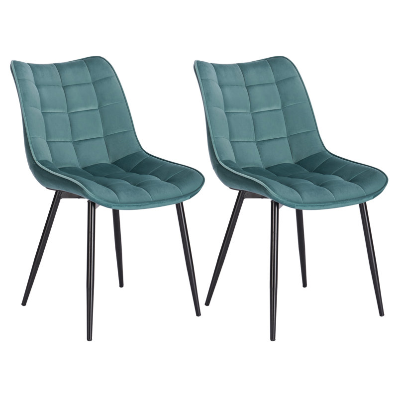 Vassar 46.5cm H Upholstered Side Chair, Türkis