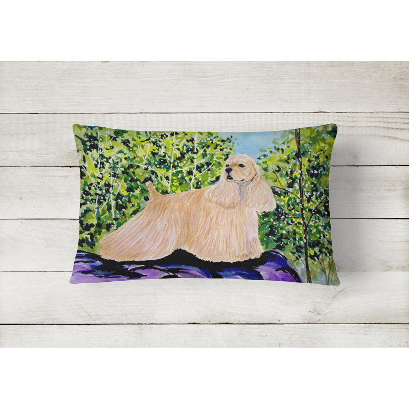 Cocker Spaniel Indoor/Outdoor Rectangular Throw Pillow