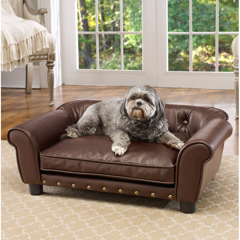 Faux Leather Pet Bed