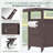 Outdoor HIPS Grill Cart, Kitchen Island w/ Stainless Steel Top & Storage Cabinet, Prep Table, Weatherproof-455177052