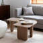 Table basse moderne en forme de L, table basse