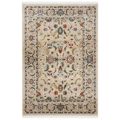 Tapis beige / multicolore tissé à plat en polypropylène Tristan par Ralph Lauren