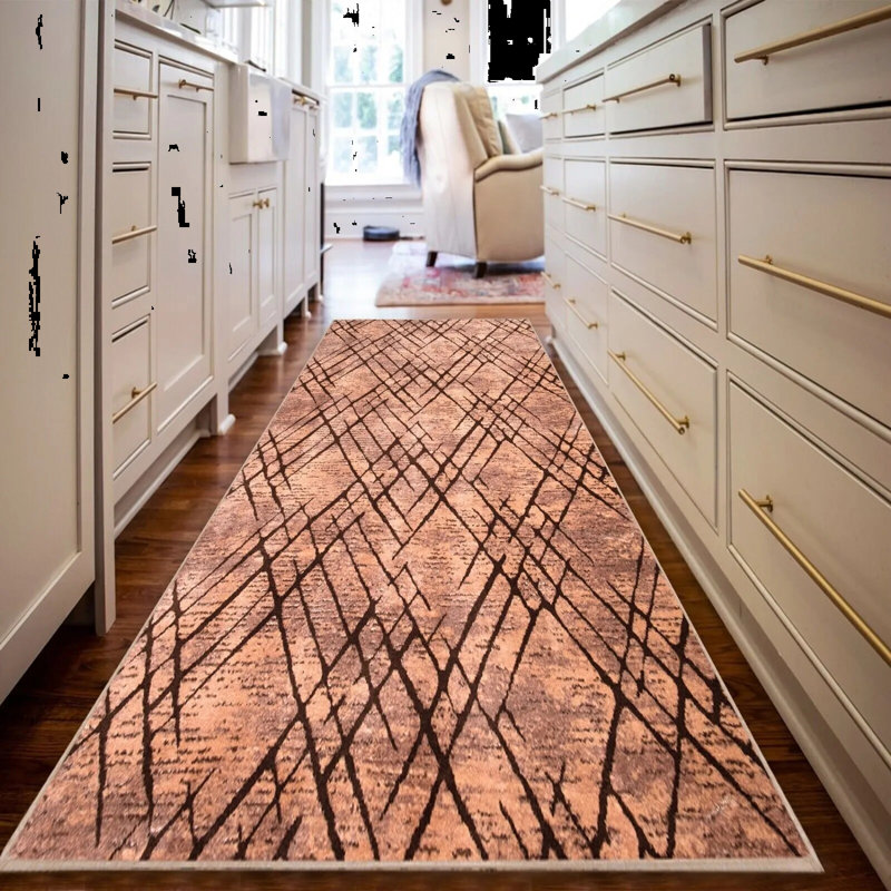 Runner Aldesina Geometric 60cm X 220cm Area Rug