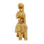 Sculpture éléphant Roxana en résine dorée, H 17,60 po x L 10,70 po x l 6,30 po-1130577218-1130577221