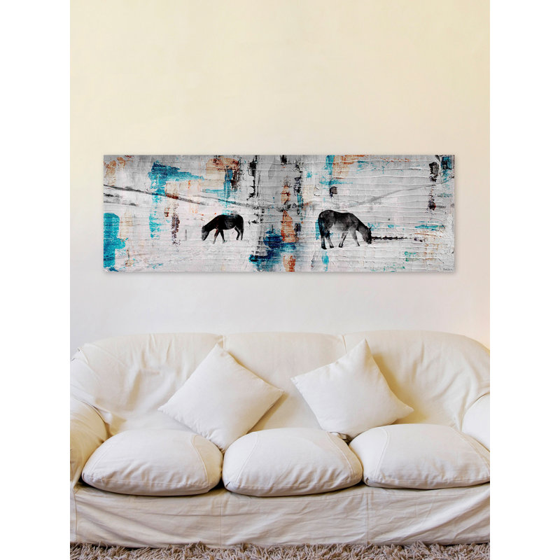 Parvez Taj - Wrapped Canvas Painting, 38cm H x 114cm W