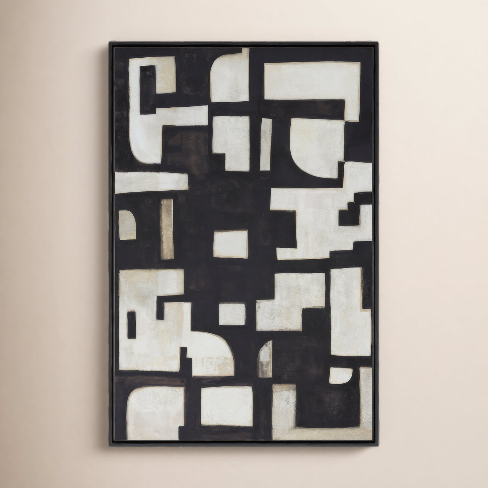 London "Civilization" Painting by Jess Engle,  Black Maple, 60" H x 40" W