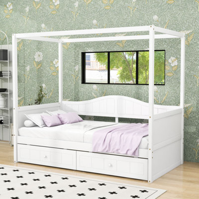 Aerys Twin Size 2 Drawers Wooden Daybed
