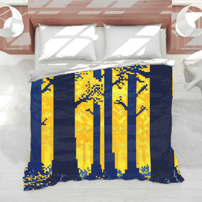 Couette Arbres de Forêt Pixelisés