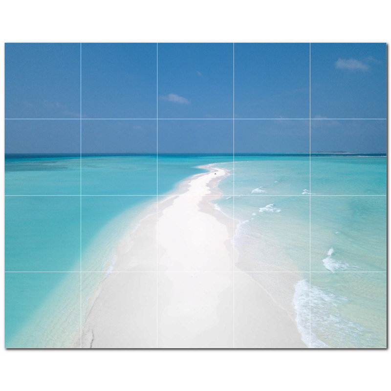 Murale décorative en céramique 4,25 po x 4,25 po